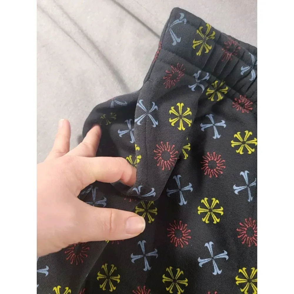 NEW Men NIKE SPORTSWEAR CLUB FLEECE MONOGRAM PANTS JOGGERS Black MEDIUM, Pockets